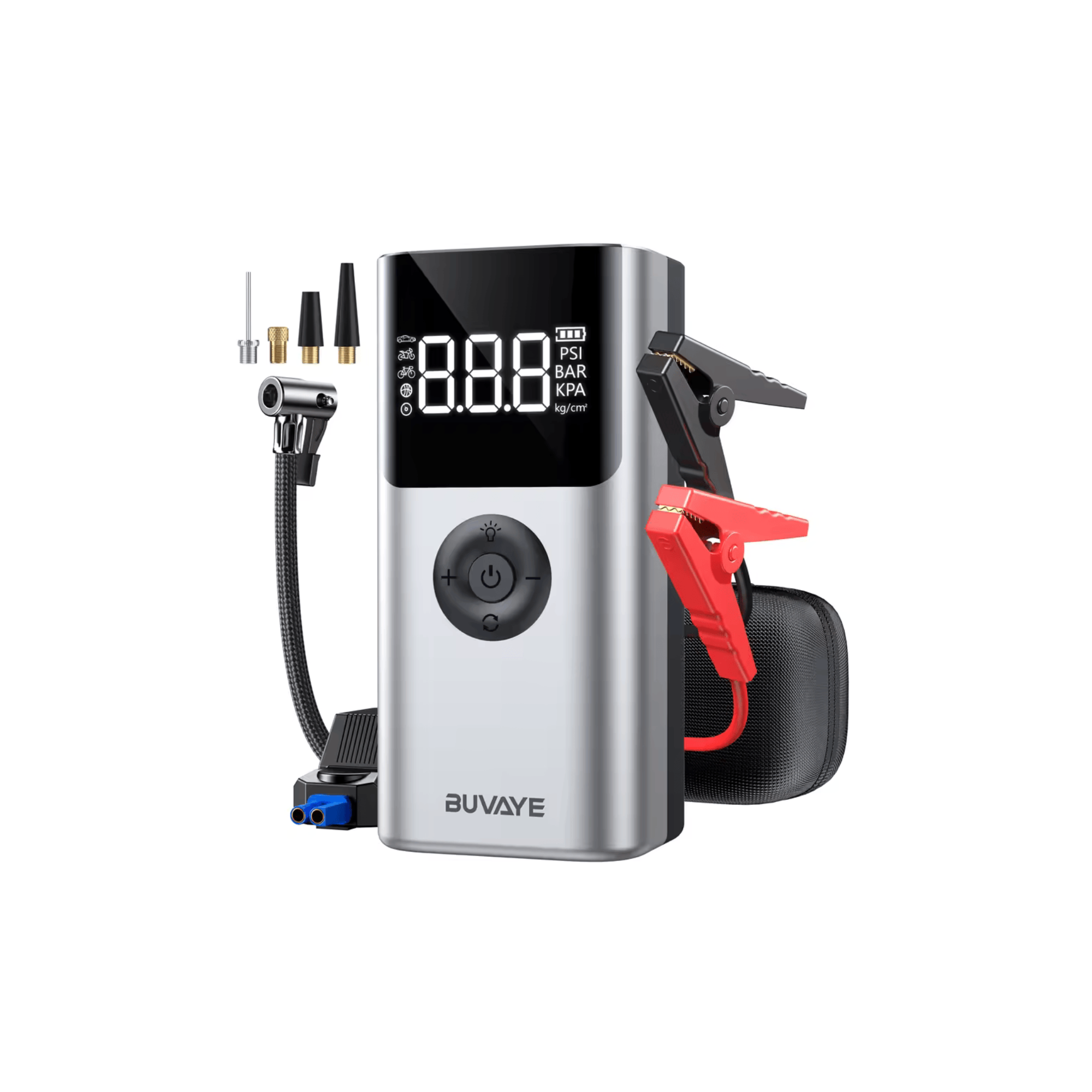 Buvaye QS003 – 3.000A- Instantly jump-starts 12V vehicles (up to 9.0L gas/6.5L diesel)